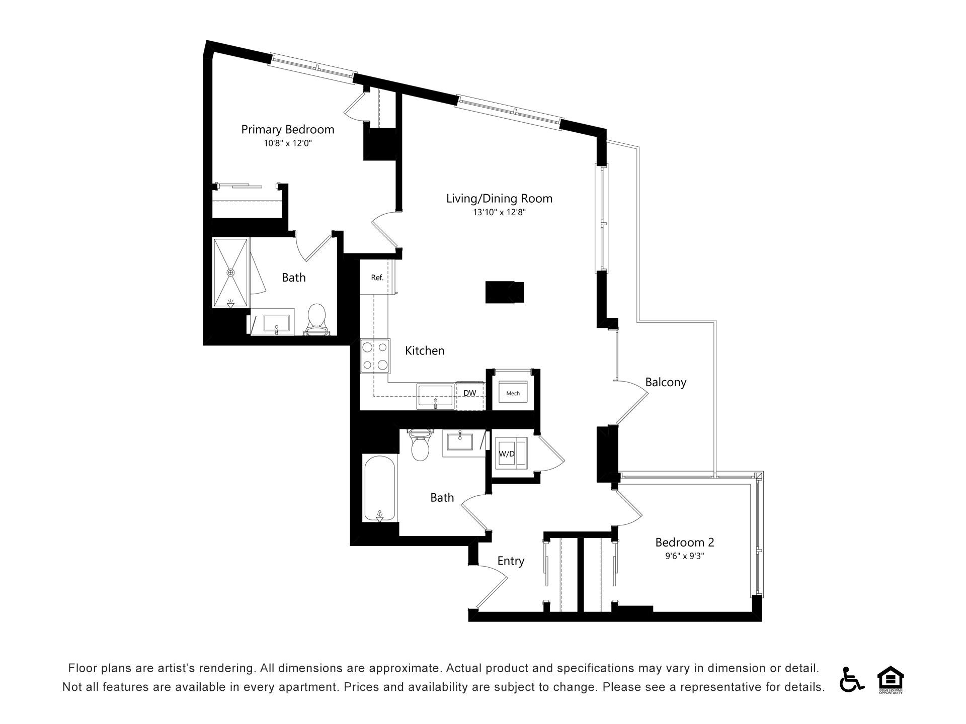 Floor plan layout diagram for B18